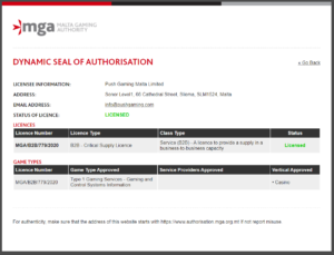push_gaming_licence
